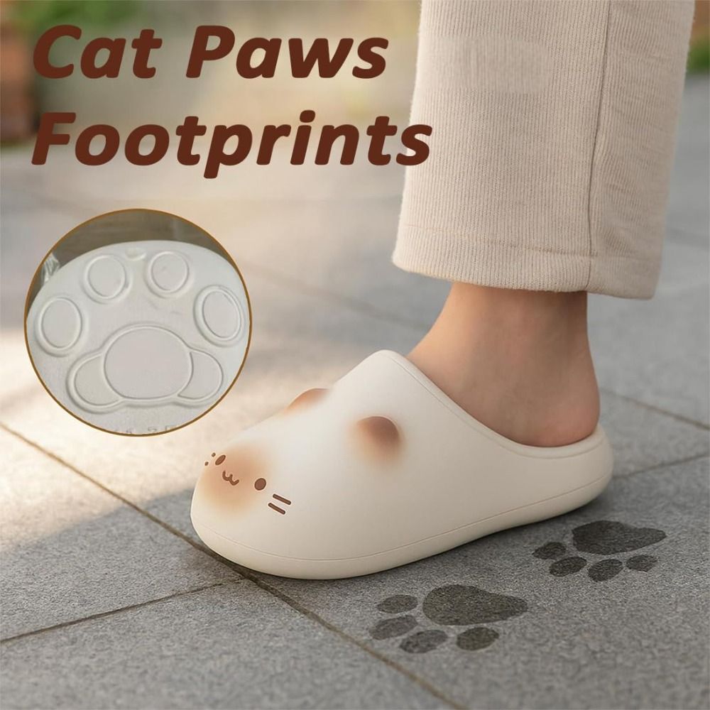 新しい防水猫スリッパ、猫の足型、暖かい猫足スリッパ、ウール素 - Cat Claw Bark のレビューと価格