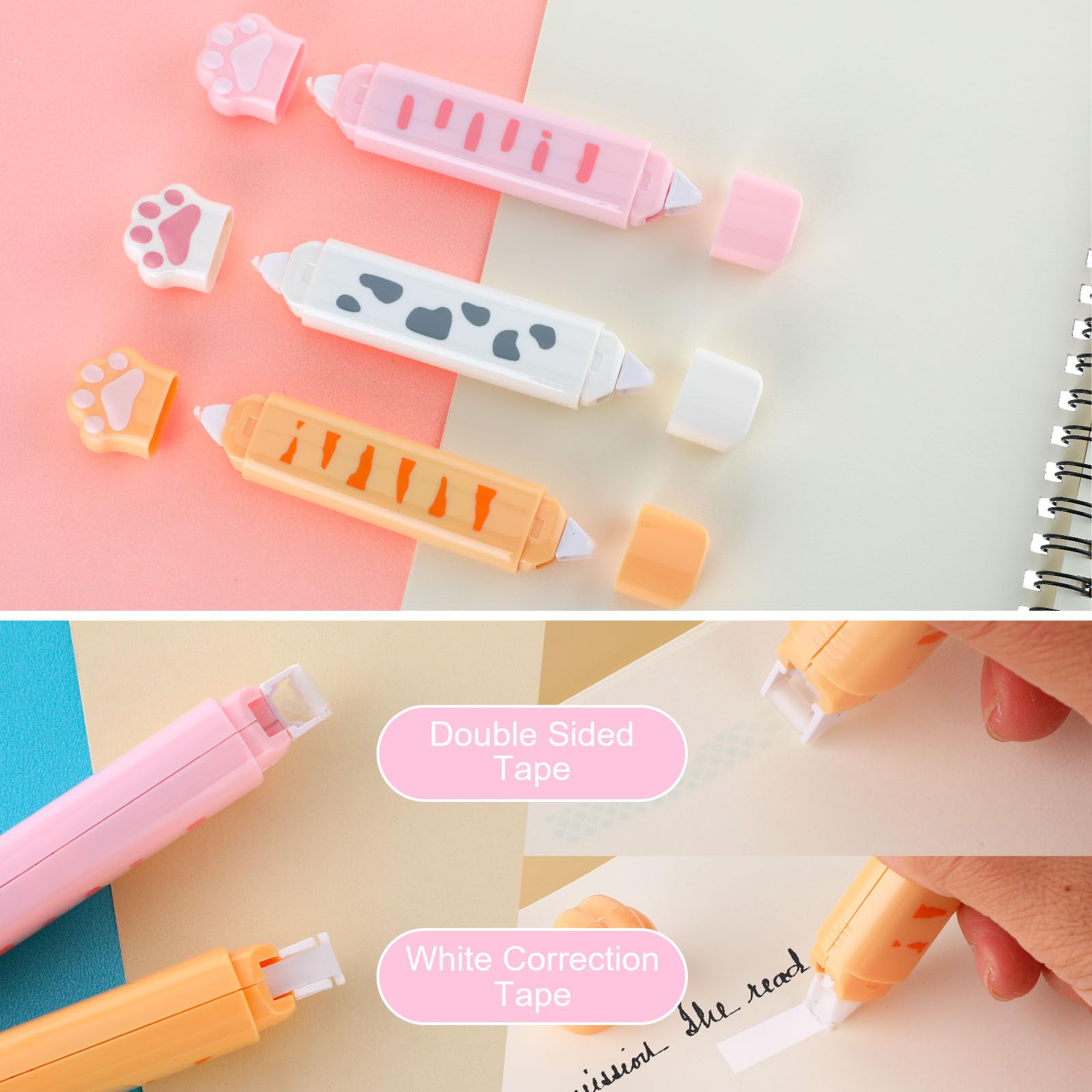 1/3 個ホワイトアウト両面粘着テープ、修正テープ、2 in - Cat Claw Bark のレビューと価格