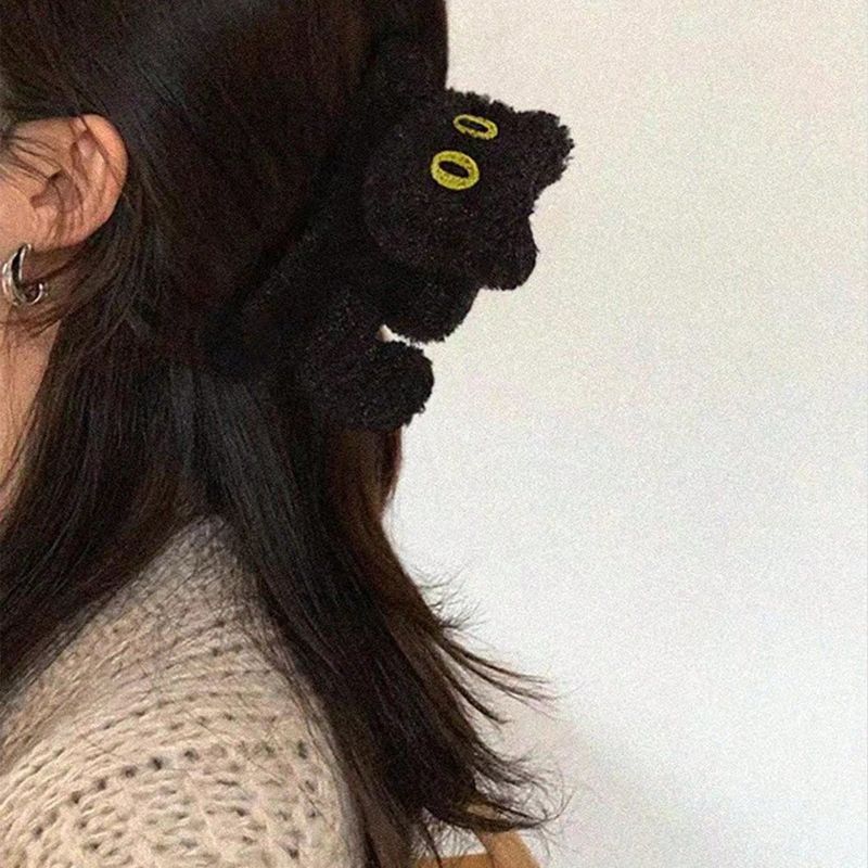 1pc マルチカラーの女性と女の子の秋と冬のぬいぐるみ立体猫 - Cat Claw Bark のレビューと価格