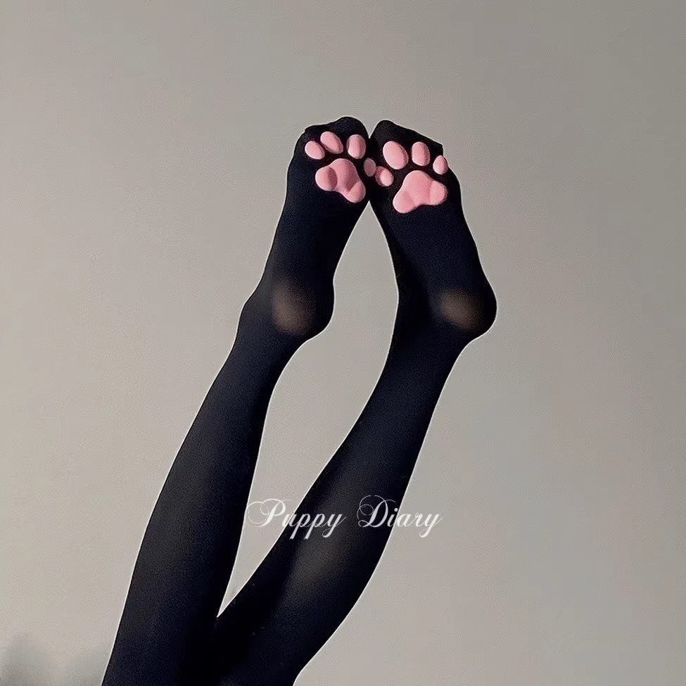 猫の足型のハイソックス アニメストッキング かわいい動物コス - Cat Claw Bark のレビューと価格